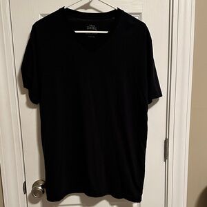 Men's Black V-Neck Tee. True classic. Size Large.